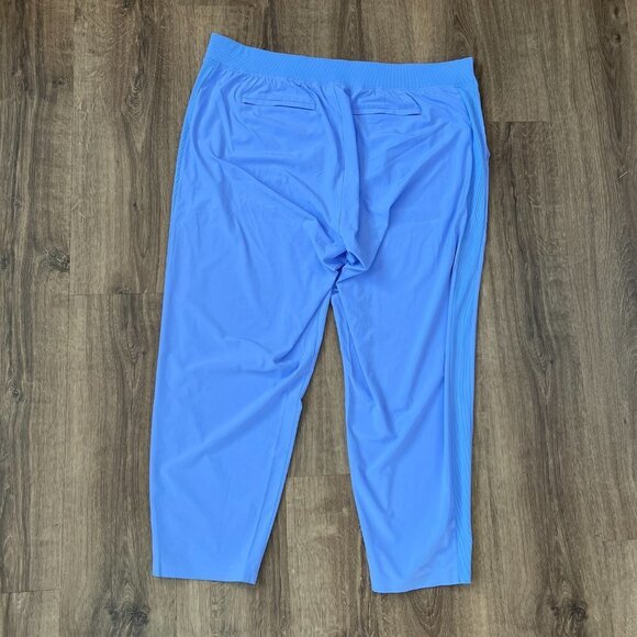 EUC Athleta Brooklyn Ankle Pant Side Stripe Periwinkle Sz 20 - Picture 8 of 11